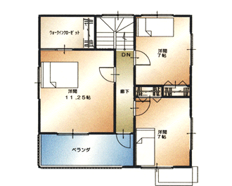 雪国仕様の家 2階建タイプ 2F