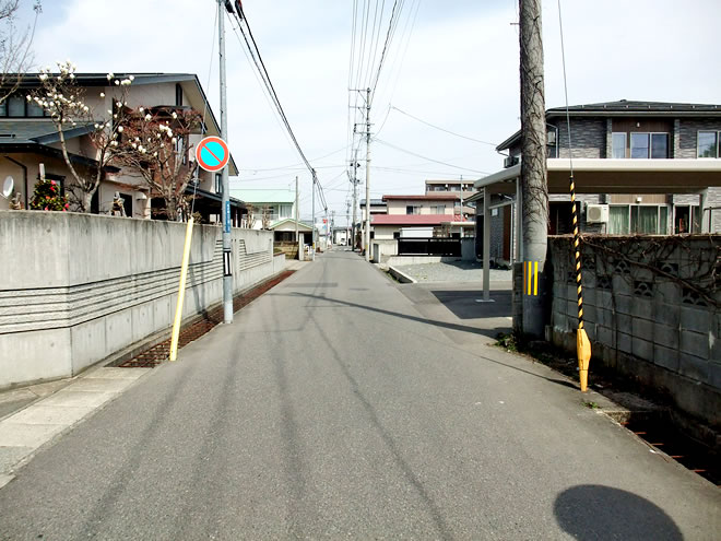 分譲地 土地+建物プラン 米沢市城南1丁目 前面道路