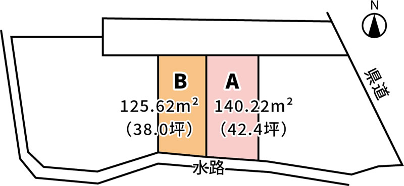 分譲地 米沢市御廟3丁目 区画図