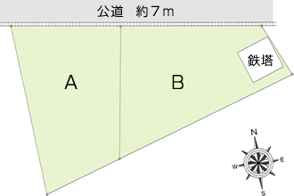 宅地・売土地・分譲地 米沢市大字福田 区画図